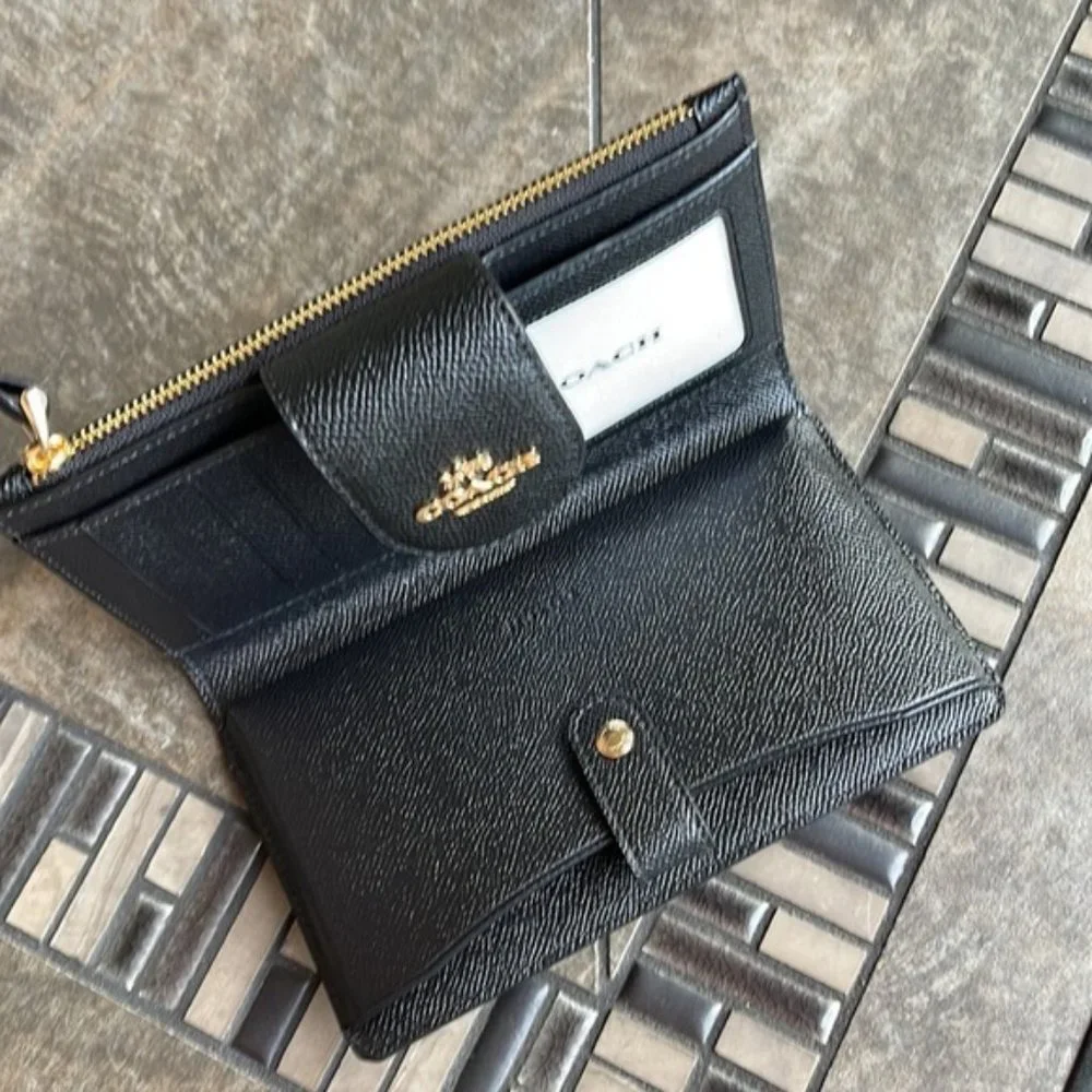 Coach Tech Wallet Black NWT - Picture 3 of 15